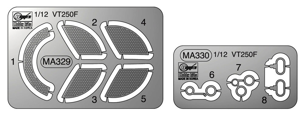 Hasegawa 21750 Photoätzteilen, Honda VT