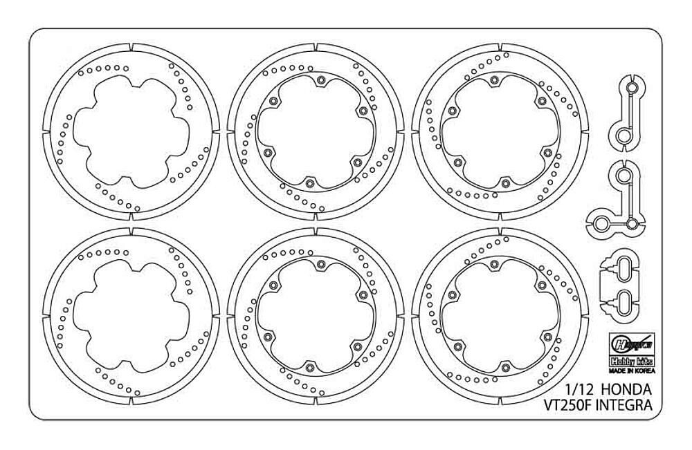 Hasegawa 21766 1/12 Photo-Ätzteile für Honda