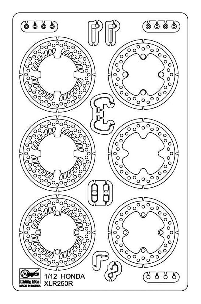 Hasegawa 21767 1/12 Fotoätzteile für XLR250R