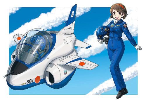 Hasegawa 60123 EGG PLANE T-4 Blue Impulse