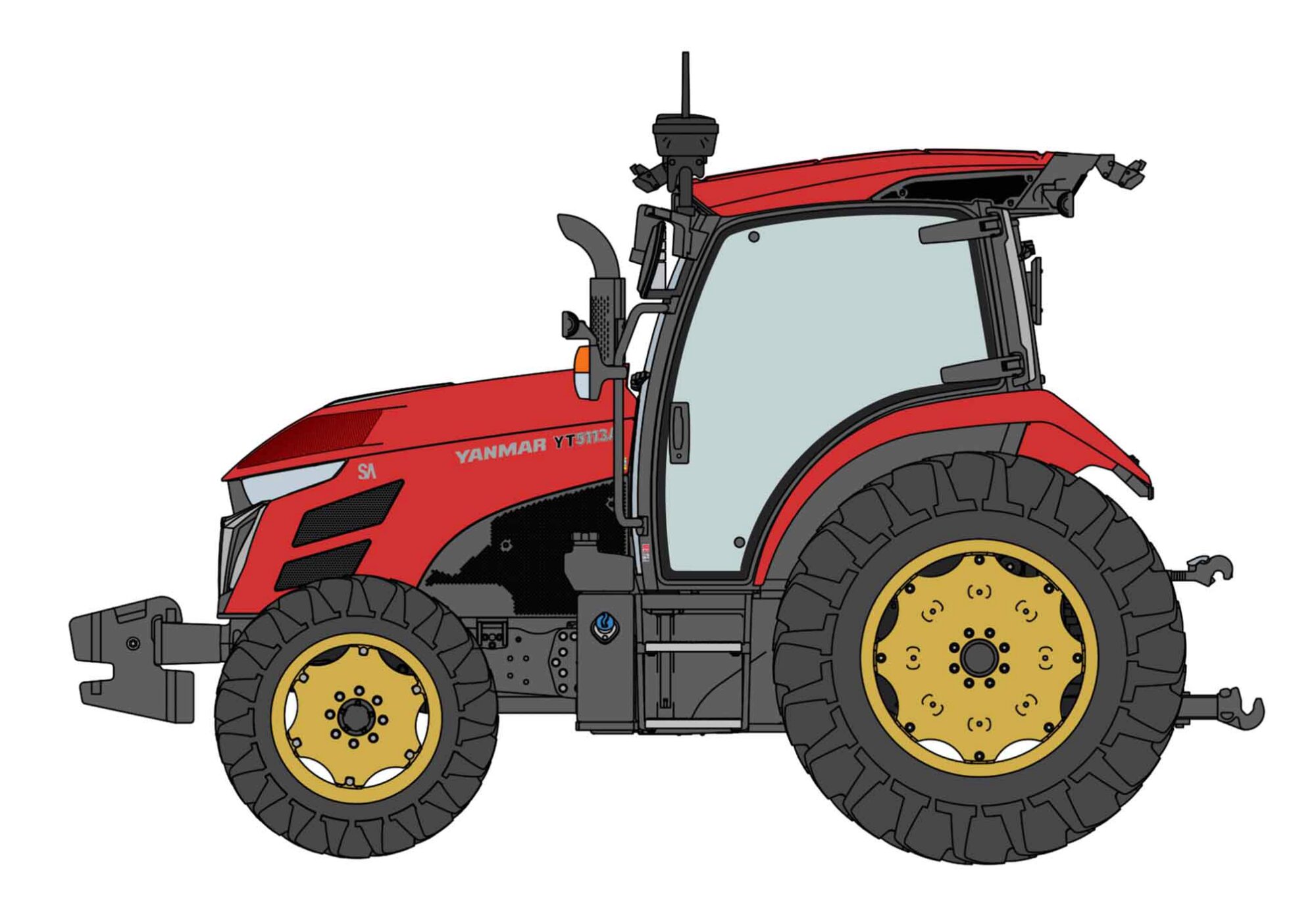 Hasegawa 6108 Yanmar Traktor YT5113A,