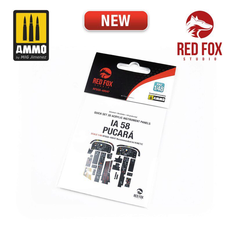 Red Fox Studios RFSQS-48047 1/48 IA 58 Pucará (for Kinetic kit) 
