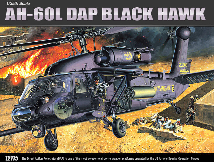 ACADEMY 12115 1/35 AH-60L DAP Black Hawk [Limited Edition]