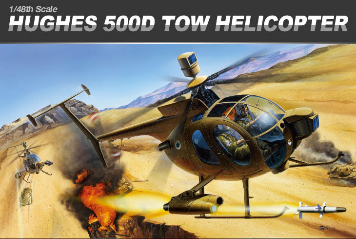 ACADEMY 12250 1/48 Hughes 500D Tow Helicopter