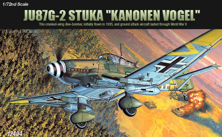 ACADEMY 12404 1/72 JU87G-2 Stuka "Kanonen Vogel"