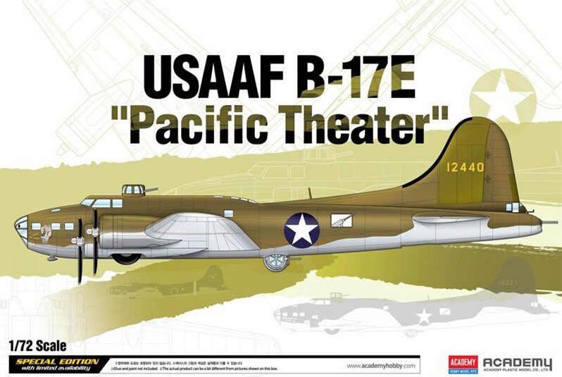 ACADEMY 12533 1/72 USAAF B-17E "Pacific Theater"