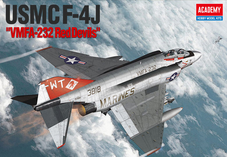 ACADEMY 12556 1/72 USMCF-4J "VFMA-232 Red Devils"