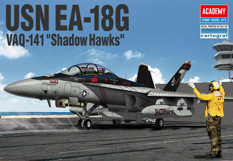 ACADEMY 12560 1/72 USN EA-18G "VAQ-141 Shadow Hawks"