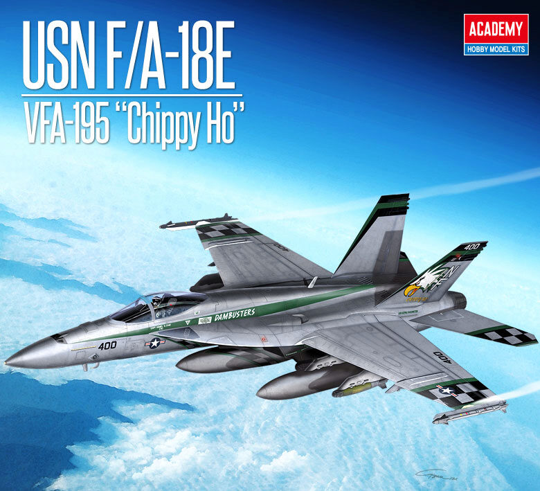 ACADEMY 12565 1/72 USN F/A-18E VFA-195 "Chippy Ho"