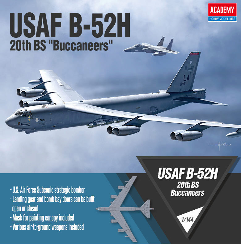 ACADEMY 12622 1/144 USAF B-52H 20th BS Buccaneers