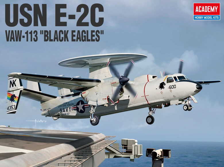 ACADEMY 12623 1/144 USN E-2C VAW-113 Black Eagles