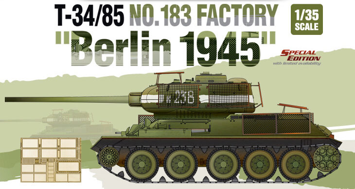 ACADEMY 13295 1/35 T-34/85 No.183 Factory "Berlin 1945" [SPECIAL EDITION]