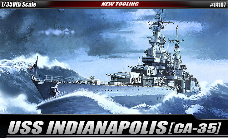ACADEMY 14107 1/350 USS CA-35 Indianapolis