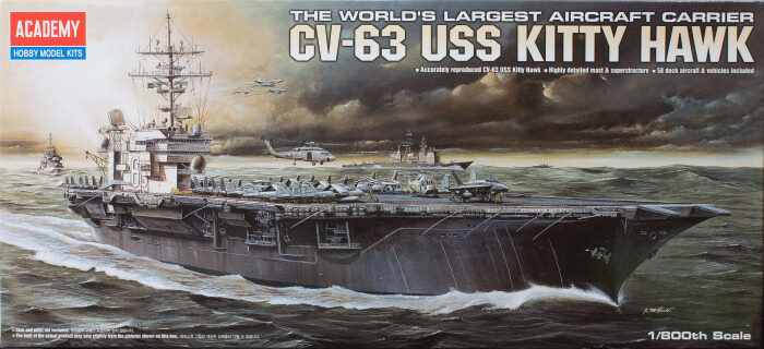 ACADEMY 14210 1/800 USS CV-63 Kitty Hawk