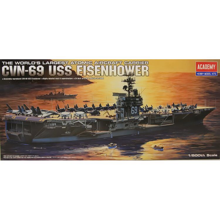 ACADEMY 14212 1/800 USS CVN-69 Eisenhower
