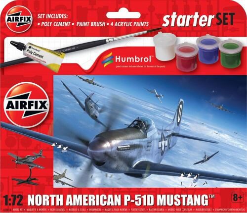 Airfix A55013 Starter Set - North American P-51D Mustang