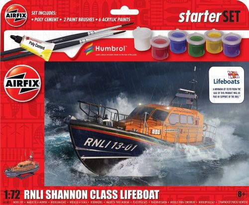 Airfix A55015 Starter Set - RNLI Shannon Class Lifeboat