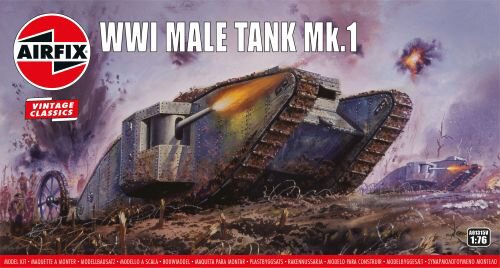 Airfix A01315V WWI "Male" Tank Mk.I,Vintage Classics