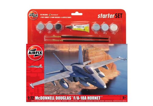 Airfix A55313 Large Starter Set-McDonnell Douglas F-18 Hornet
