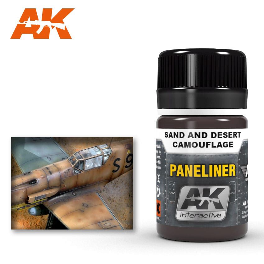 AK AK2073 Paneliner for sand and desert camouflage 35ml