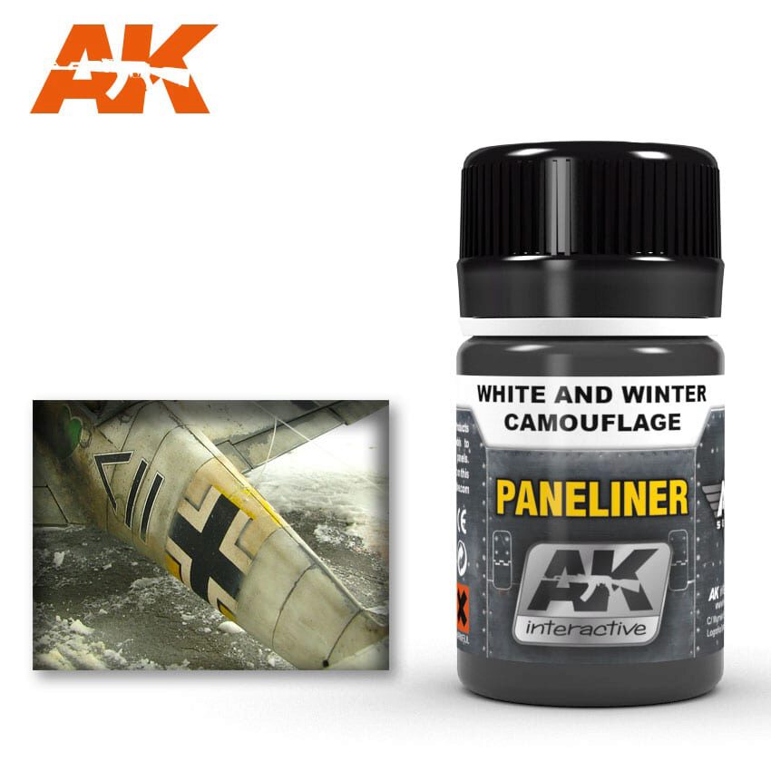 AK AK2074 Paneliner for white and winter camouflage 35ml