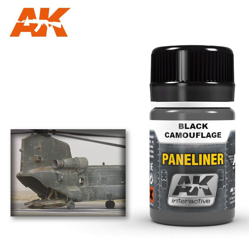 AK AK2075 Paneliner for black camouflage 35ml
