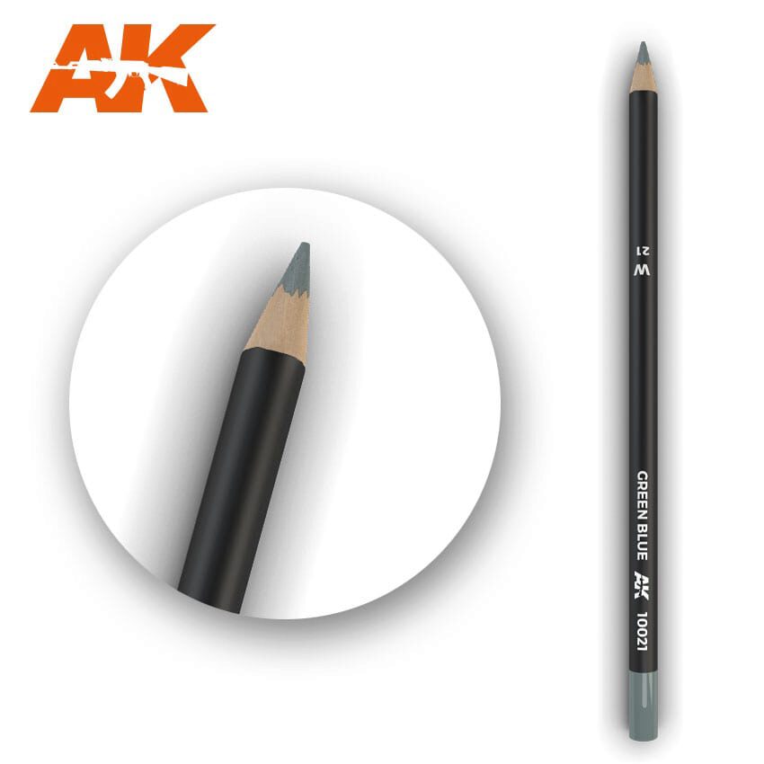 AK AK10021 Watercolor Pencil Green Blue