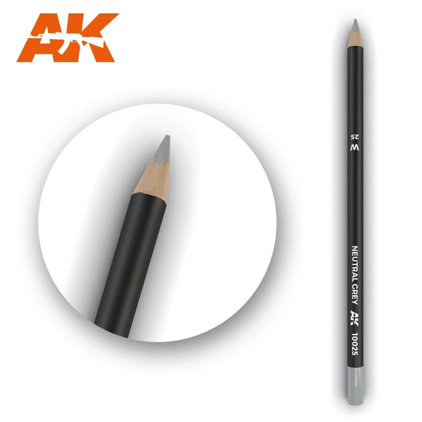 AK AK10025 Watercolor Pencil Neutral Grey