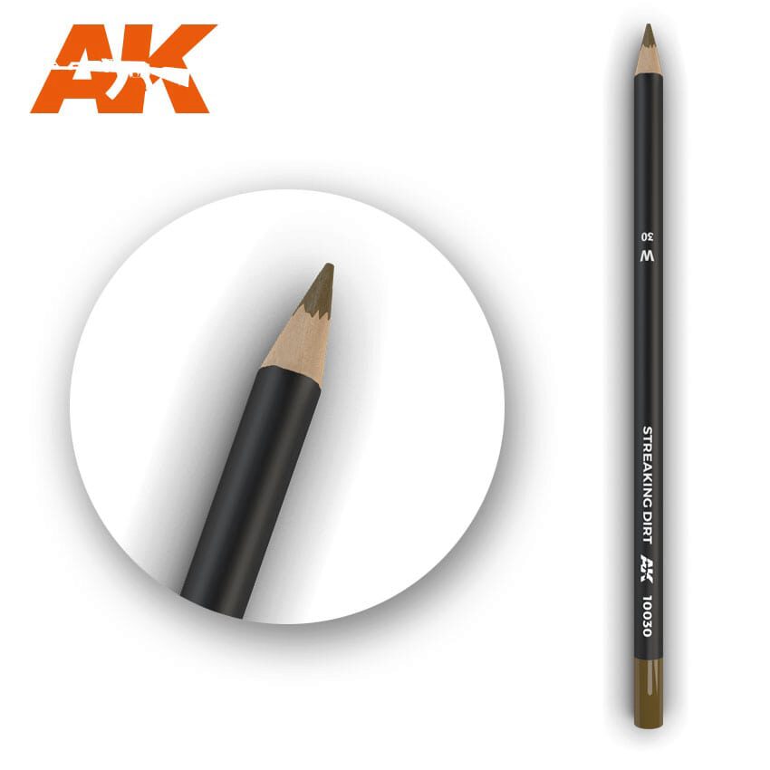 AK AK10030 Watercolor Pencil Streaking Dirt