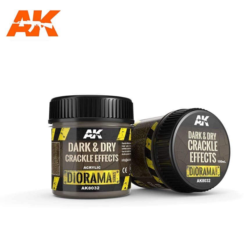 AK AK8032 DARK & DRY CRACKLE EFFECTS - 100ml (Acrylic)