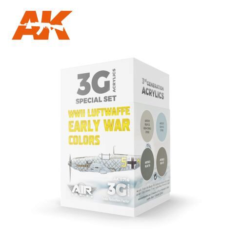 AK AK11716 WWII Luftwaffe Early War Colors SET 3G