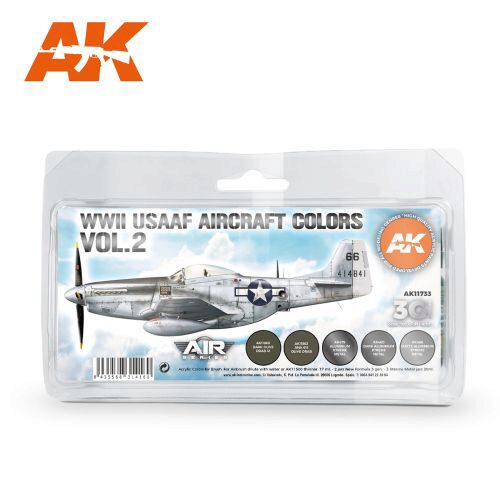 AK AK11733 WWII USAAF Aircraft Colors Vol.2 SET 3G