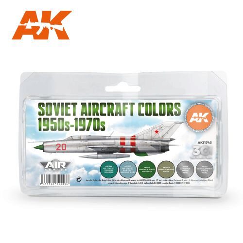 AK AK11743 Soviet Aircraft Colors 1950s-1970s SET 3G