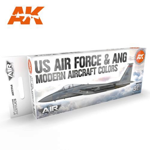 AK AK11746 US Air Force & ANG Modern Aircraft Colors SET 3G