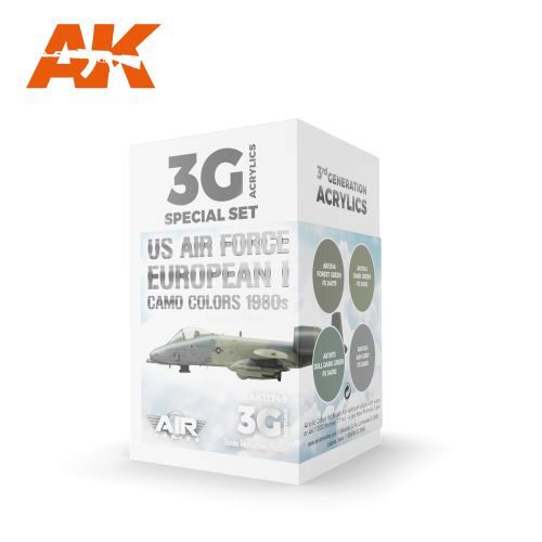 AK AK11749 US Air Force European I Camo Colors 1980s SET 3G