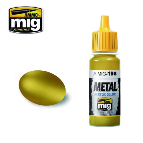Ammo AMIG0198 Metal Acryl Farbe GOLD (17 mL)