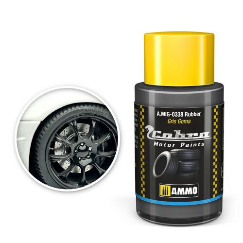 Ammo AMIG0338 Cobra Motor Rubber Tires and Rubber