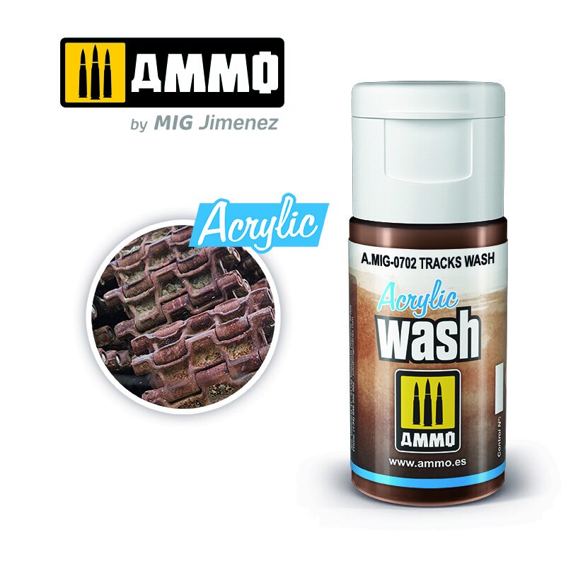 Ammo AMIG0702 ACRYLIC WASH Tracks Wash