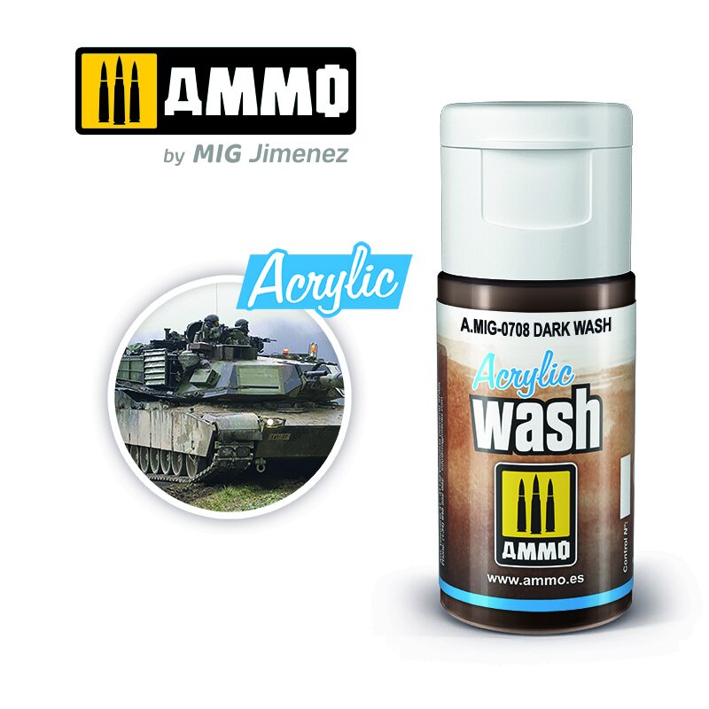 Ammo AMIG0708 ACRYLIC WASH Dark Wash