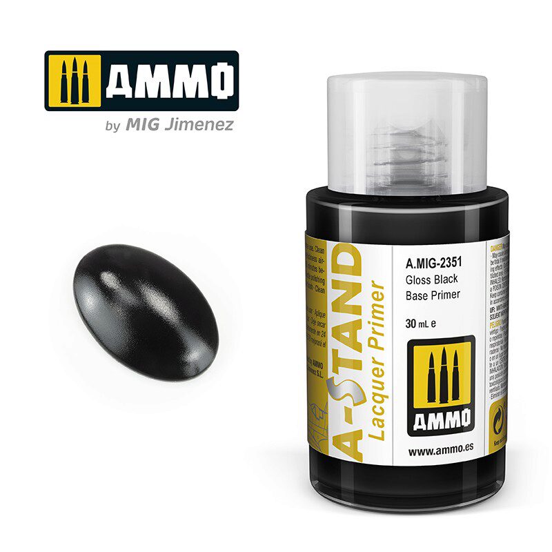 Ammo AMIG2351 A-STAND Gloss Black Base Primer 