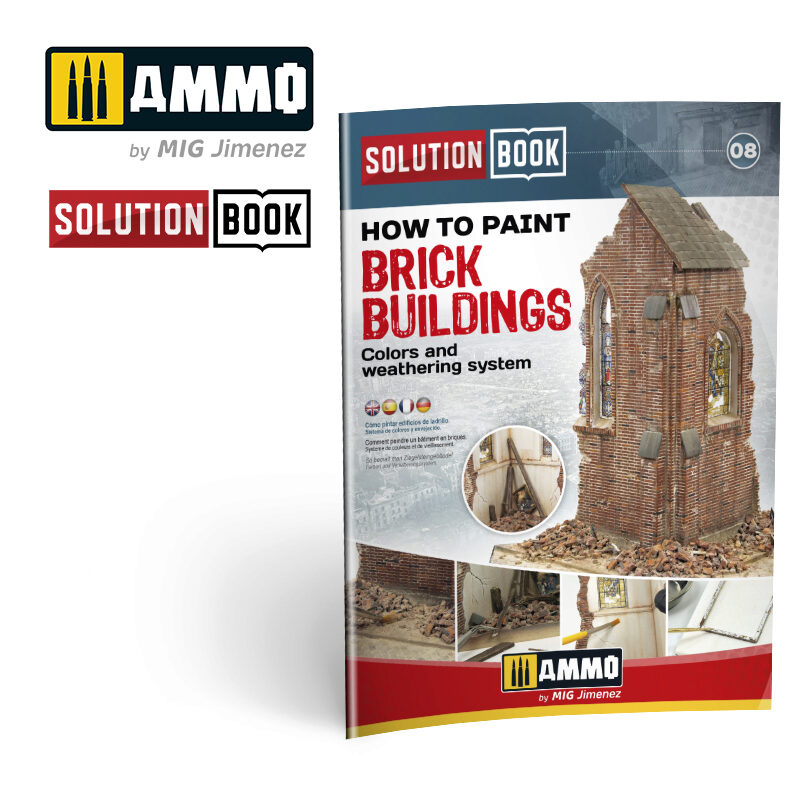 Ammo AMIG6510 How to Paint Brick Buildings. Colors & Weathering System Solution Book (Multilingual)  70 Seiten