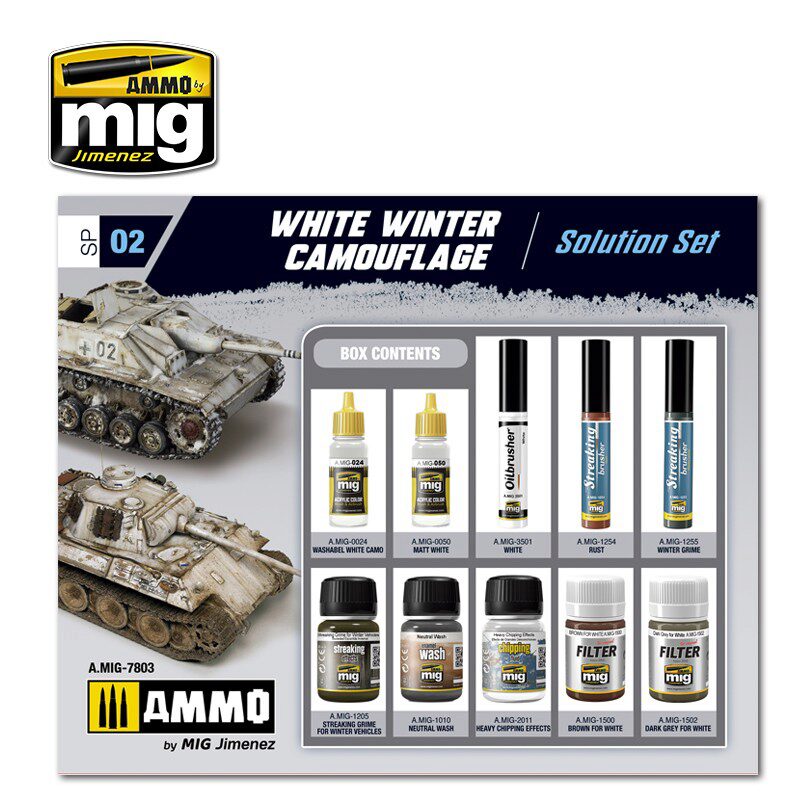 Ammo AMIG7803 WHITE WINTER CAMOUFLAGE WEATHERING SET