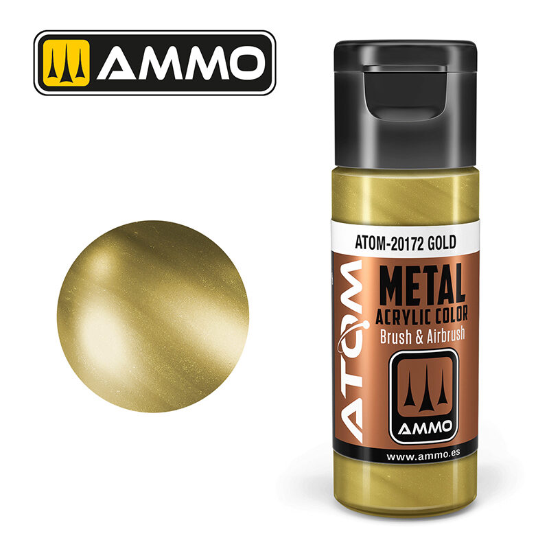 Ammo ATOM-20172 ATOM METALLIC Gold