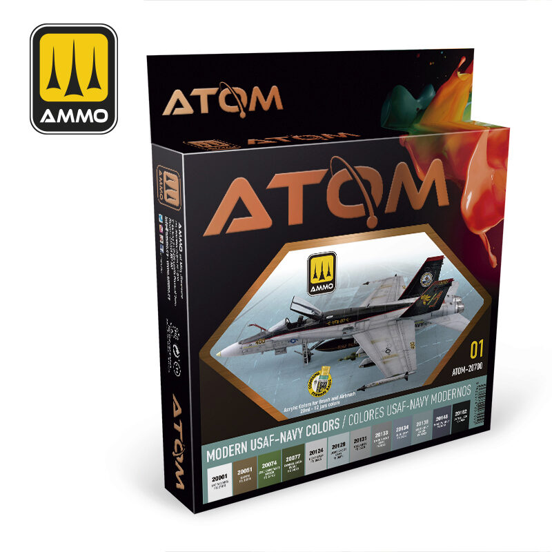 Ammo ATOM-20700 ATOM-Modern USAF-NAVY Colors