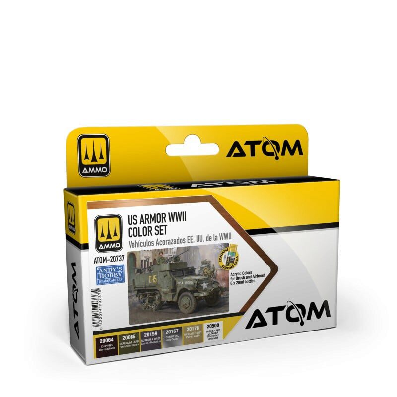 Ammo ATOM-20737 ATOM US Armor WWII Colour Set