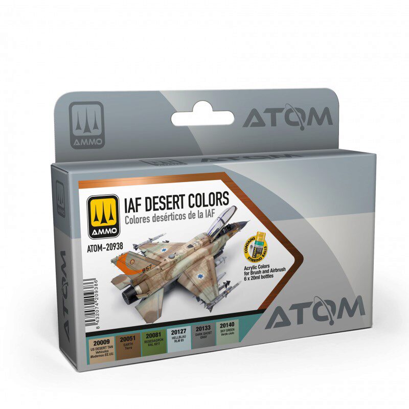 Ammo ATOM-20938 ATOM IAF Desert Colors Set 6tlg