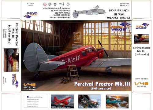 Dora Wings 48016 Percival Proctor Mk.III (civil registration)