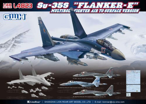 Great Wall Hobby GWH-L4823 Su-35S "Flanker E" Multirole Fighter Air to Surface Version