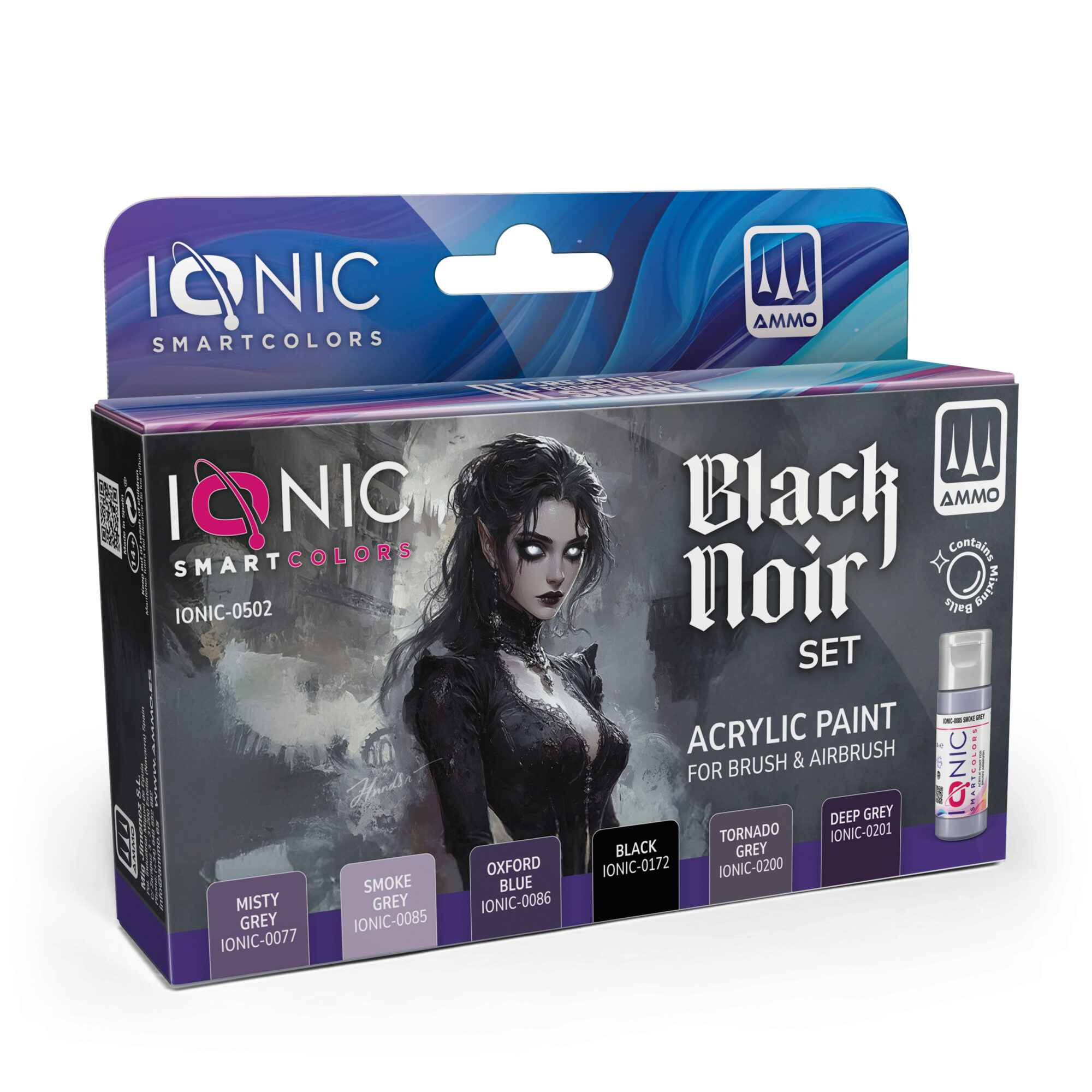 Ammo IONIC-0502 IONIC Black Noir Set
