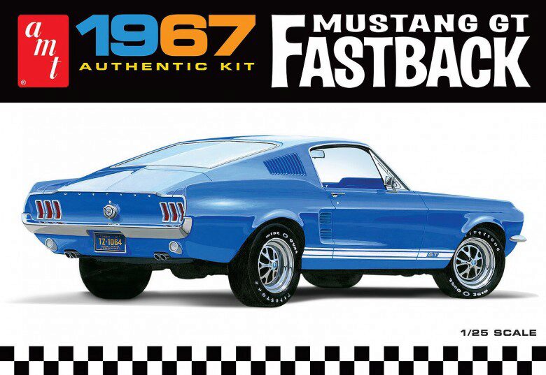 AMT 1241 1967 Ford Mustang GT Fastback